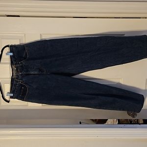 NEW. EDDIE BAUER FLANNEL JEANS. RELAXED FIT. 32W 30L.